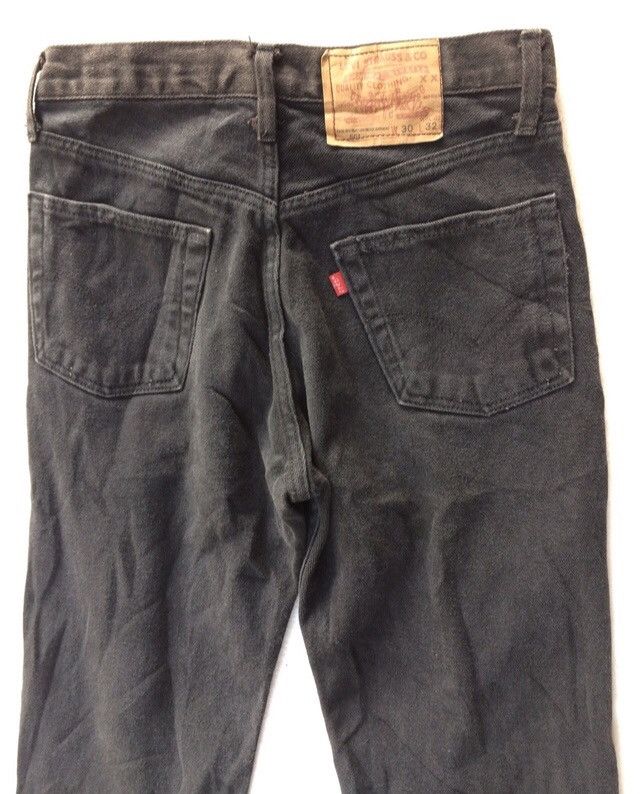 Levi's Vintage Clothing Levis Super Black Embroidery Flower Denim Pant Size US 28 / EU 44 - 10 Thumbnail