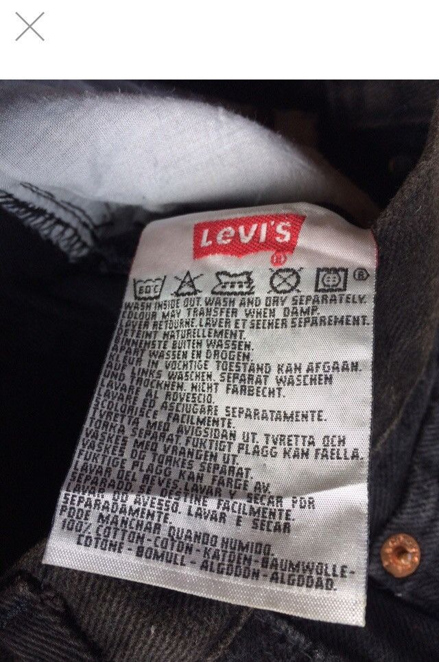 Levi's Vintage Clothing Levis Super Black Embroidery Flower Denim Pant Size US 28 / EU 44 - 8 Thumbnail