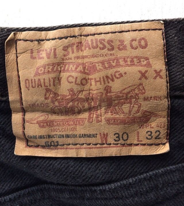Levi's Vintage Clothing Levis Super Black Embroidery Flower Denim Pant Size US 28 / EU 44 - 11 Thumbnail