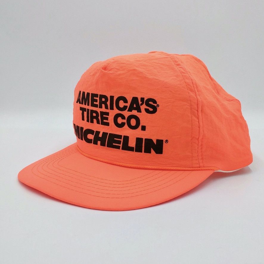 Other Vintage Michelin Tires Snapback Nylon Trucker Hat Size ONE SIZE - 3 Thumbnail