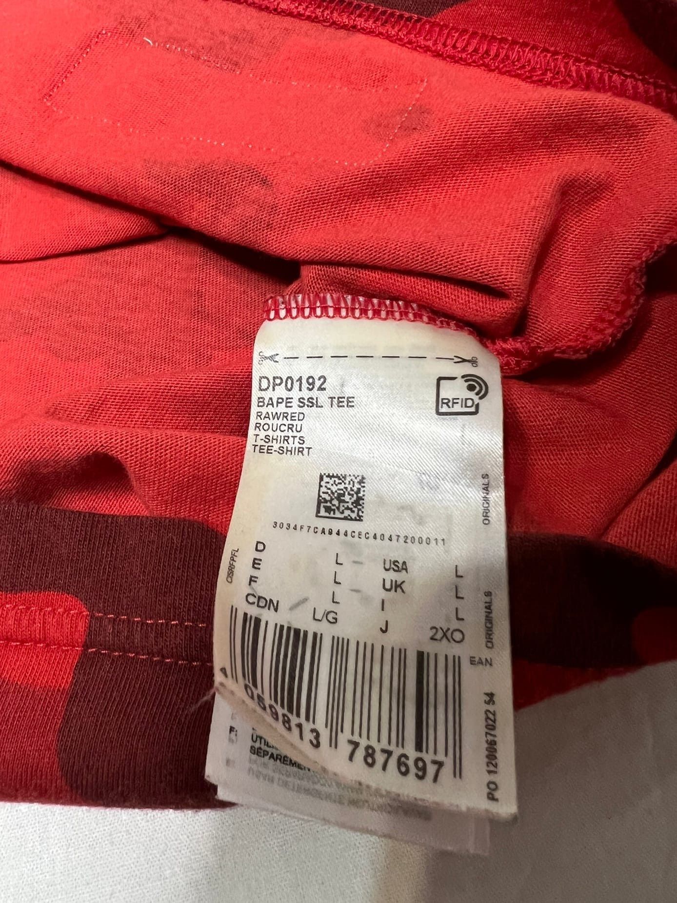 Adidas × Bape Bape x Adidas Adicolor Tee Size US L / EU 52-54 / 3 - 6 Thumbnail