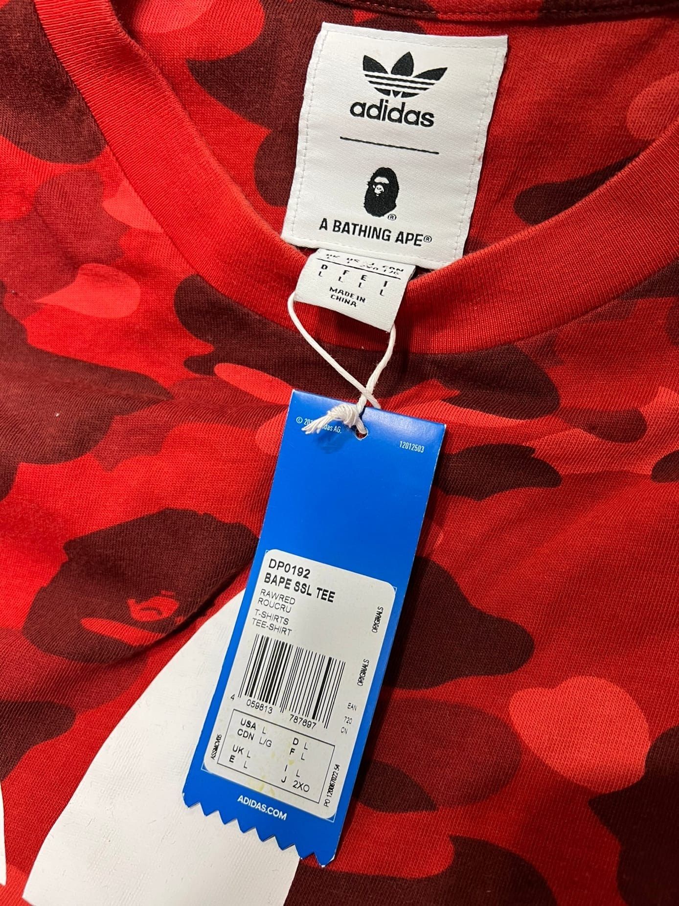 Adidas × Bape Bape x Adidas Adicolor Tee Size US L / EU 52-54 / 3 - 5 Thumbnail