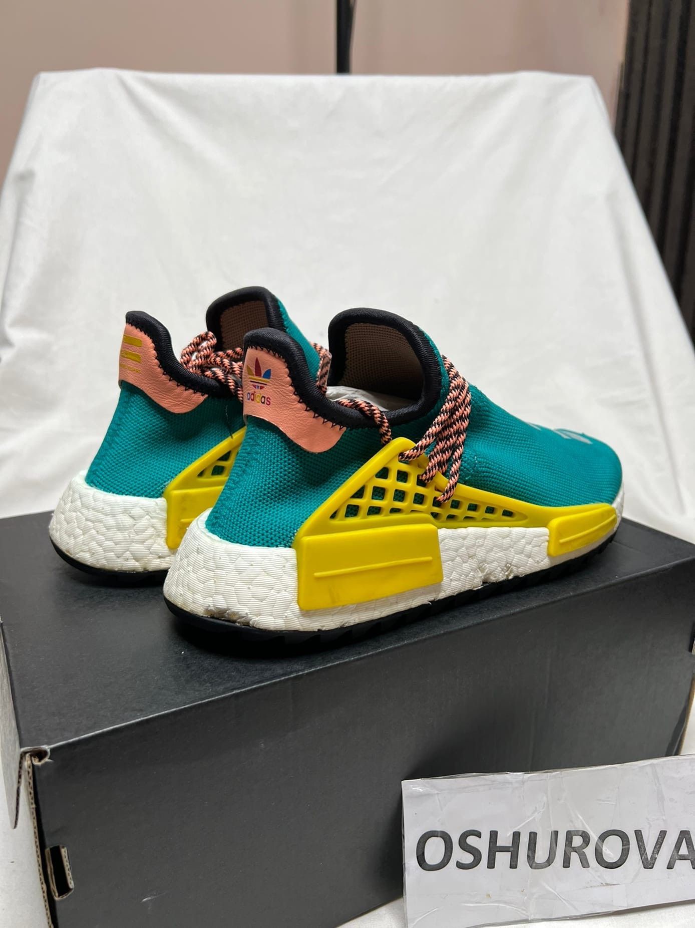 Adidas × Pharrell "AC7188 adidas Human Race NMD Pharrell Sun Glow" Size US 5 / EU 37 - 2 Thumbnail