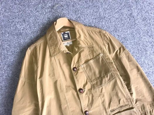G-Star Vintage G Star Raw Faeroes Light Beige Pocket Parka Jacket Size US M / EU 48-50 / 2 - 3 Thumbnail