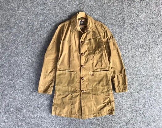 G-Star Vintage G Star Raw Faeroes Light Beige Pocket Parka Jacket Size US M / EU 48-50 / 2 - 1 Thumbnail