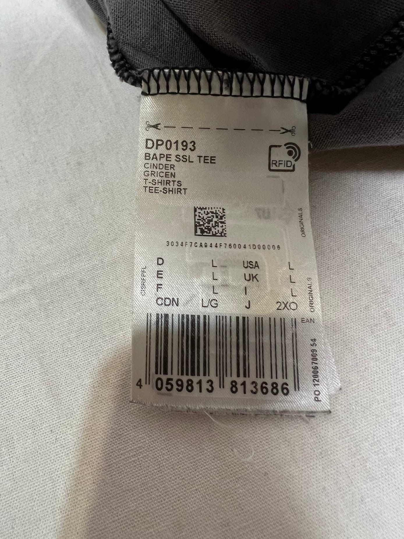 Adidas × Bape Bape x Adidas Adicolor Tee Size US L / EU 52-54 / 3 - 8 Thumbnail
