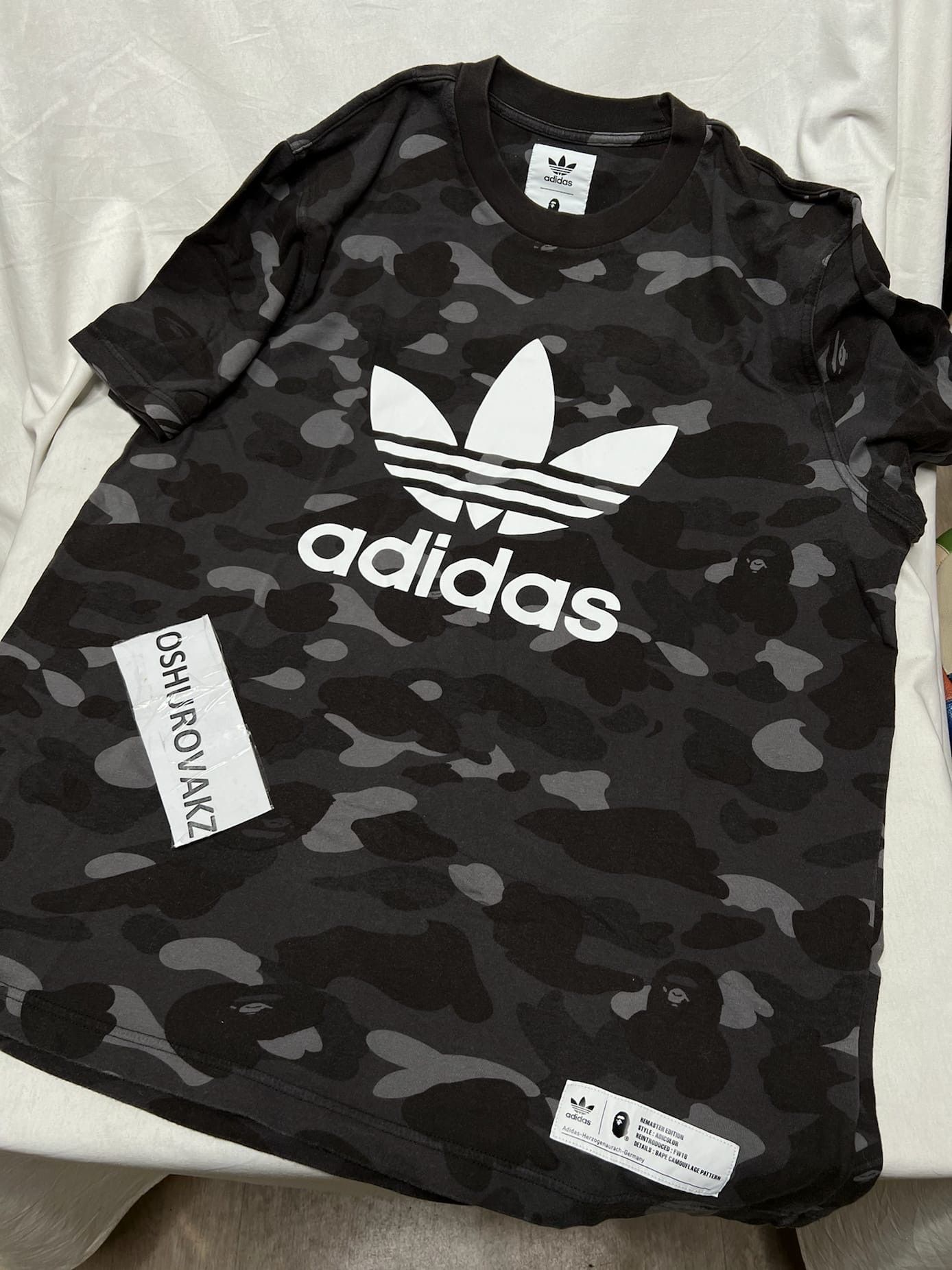 Adidas × Bape Bape x Adidas Adicolor Tee Size US L / EU 52-54 / 3 - 3 Thumbnail