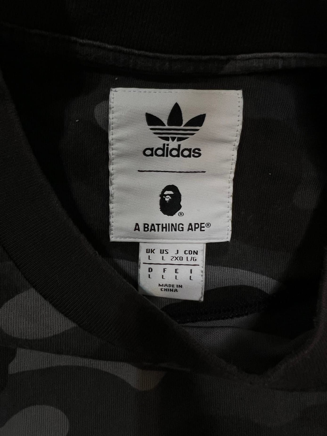 Adidas × Bape Bape x Adidas Adicolor Tee Size US L / EU 52-54 / 3 - 5 Thumbnail