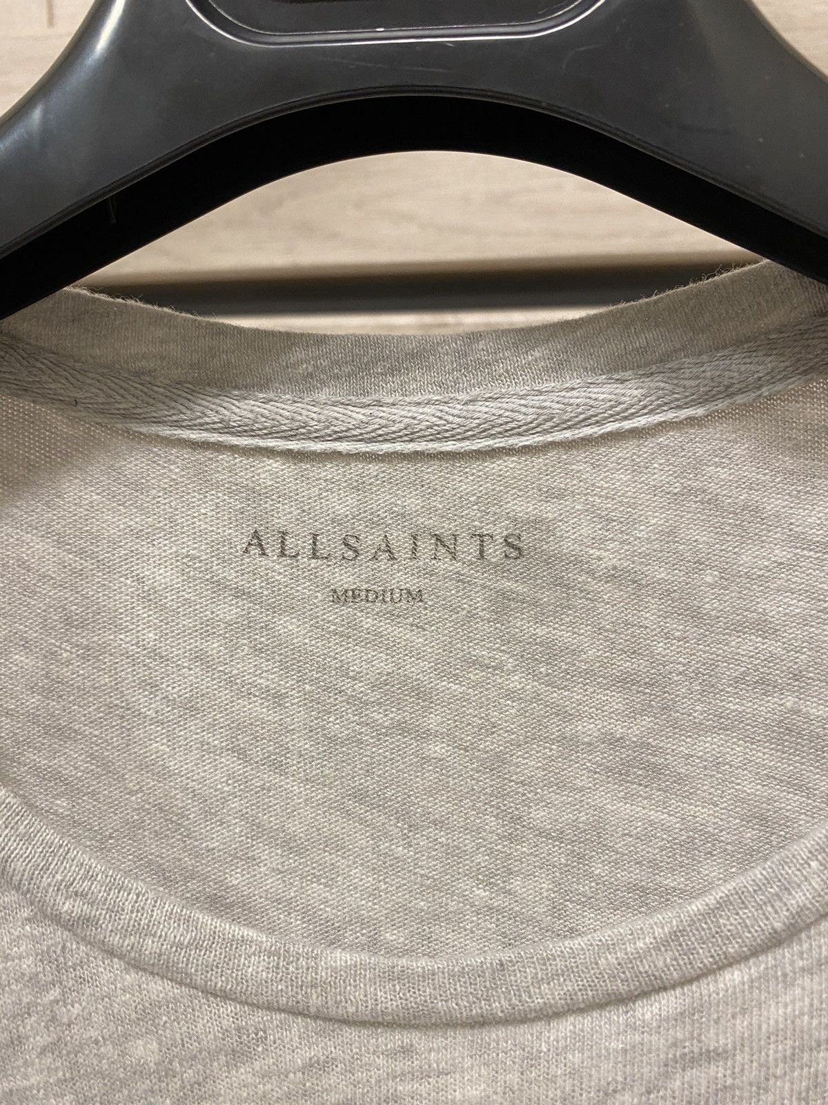 Allsaints All Saints Laxley Grey Short Sleeve Crew Neck T-shirt Size US M / EU 48-50 / 2 - 5 Thumbnail