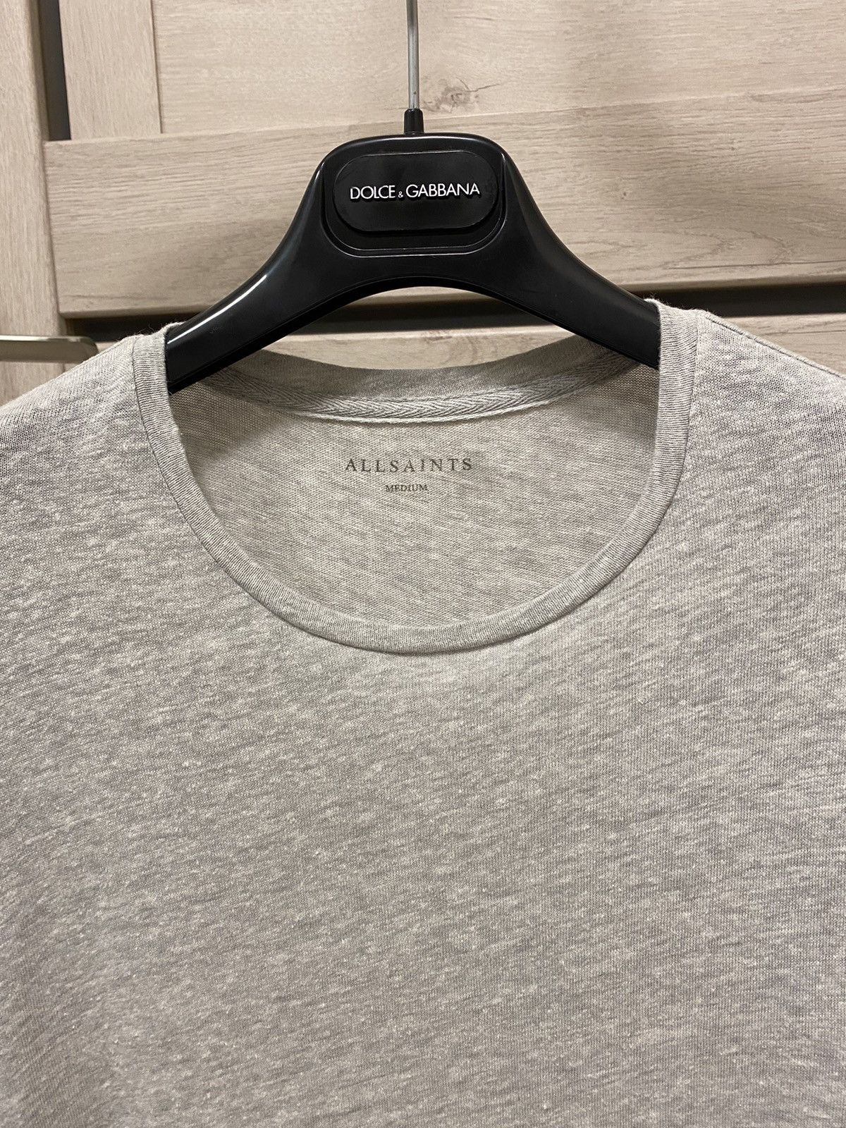 Allsaints All Saints Laxley Grey Short Sleeve Crew Neck T-shirt Size US M / EU 48-50 / 2 - 4 Thumbnail
