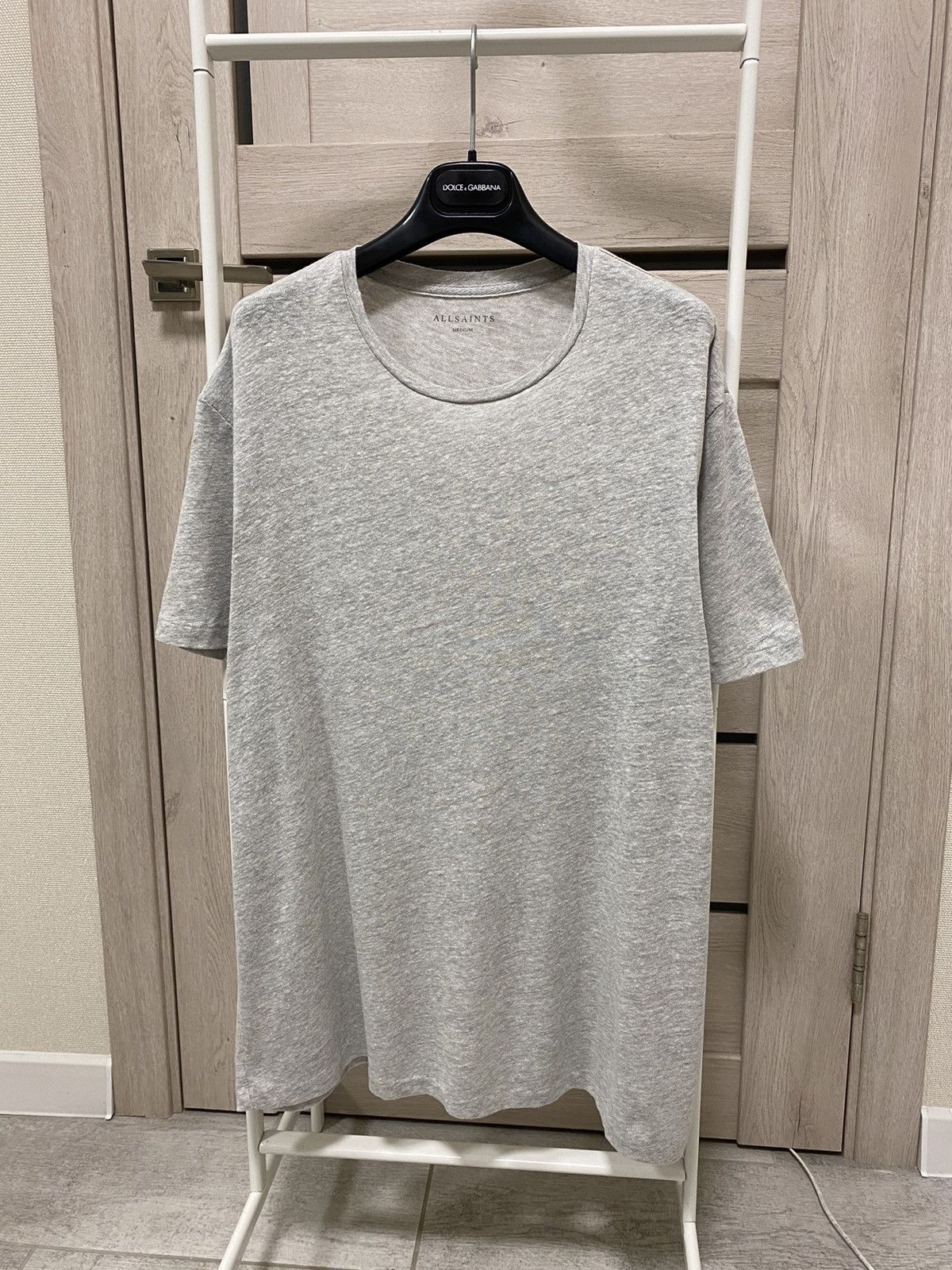 Allsaints All Saints Laxley Grey Short Sleeve Crew Neck T-shirt Size US M / EU 48-50 / 2 - 1 Thumbnail