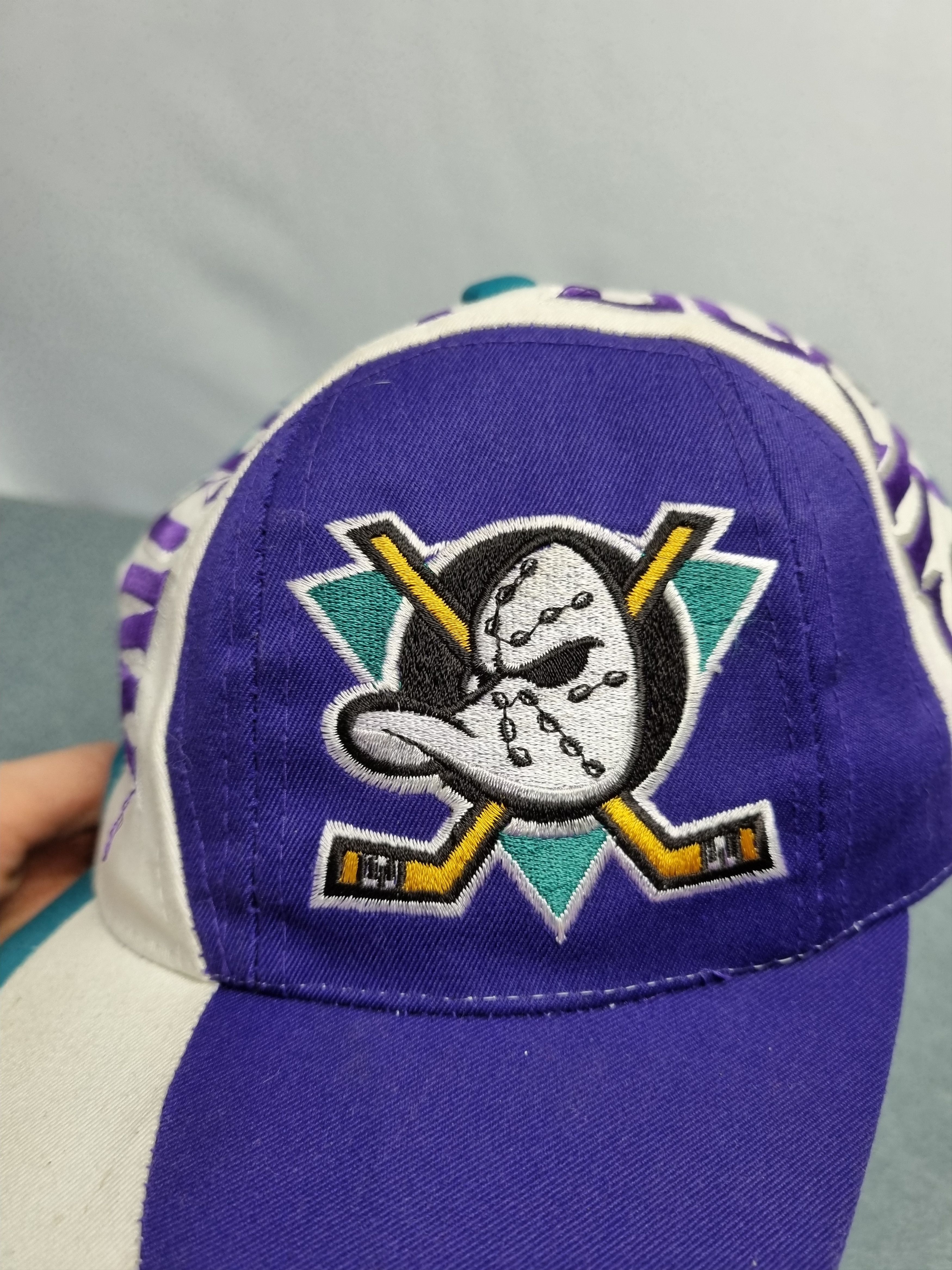 NHL × Sports Specialties Very rare 90s Mighty Ducks NHL Vintage Cap Size ONE SIZE - 3 Thumbnail