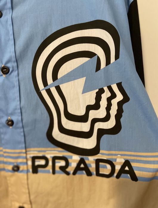 Prada RARE GRAIL Prada ss20 color block head shirt