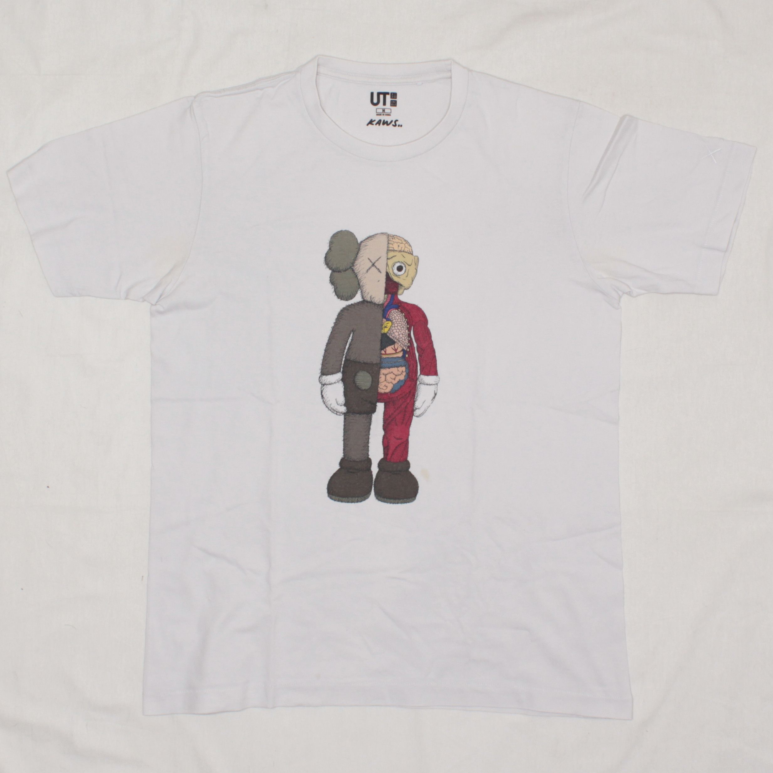T-shirt Kaws X Uniqlo Flayed - Blanc - Taille XS - Neuf Avec étiquettes