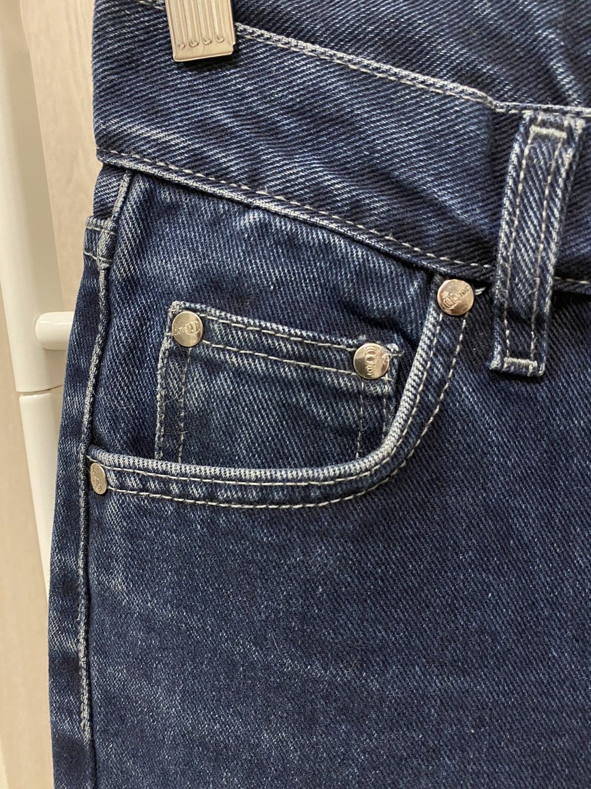 Christian Dior Monsieur × Vintage Christian Dior Vintage Navy Cotton Jeans Size US 28 / EU 44 - 5 Thumbnail