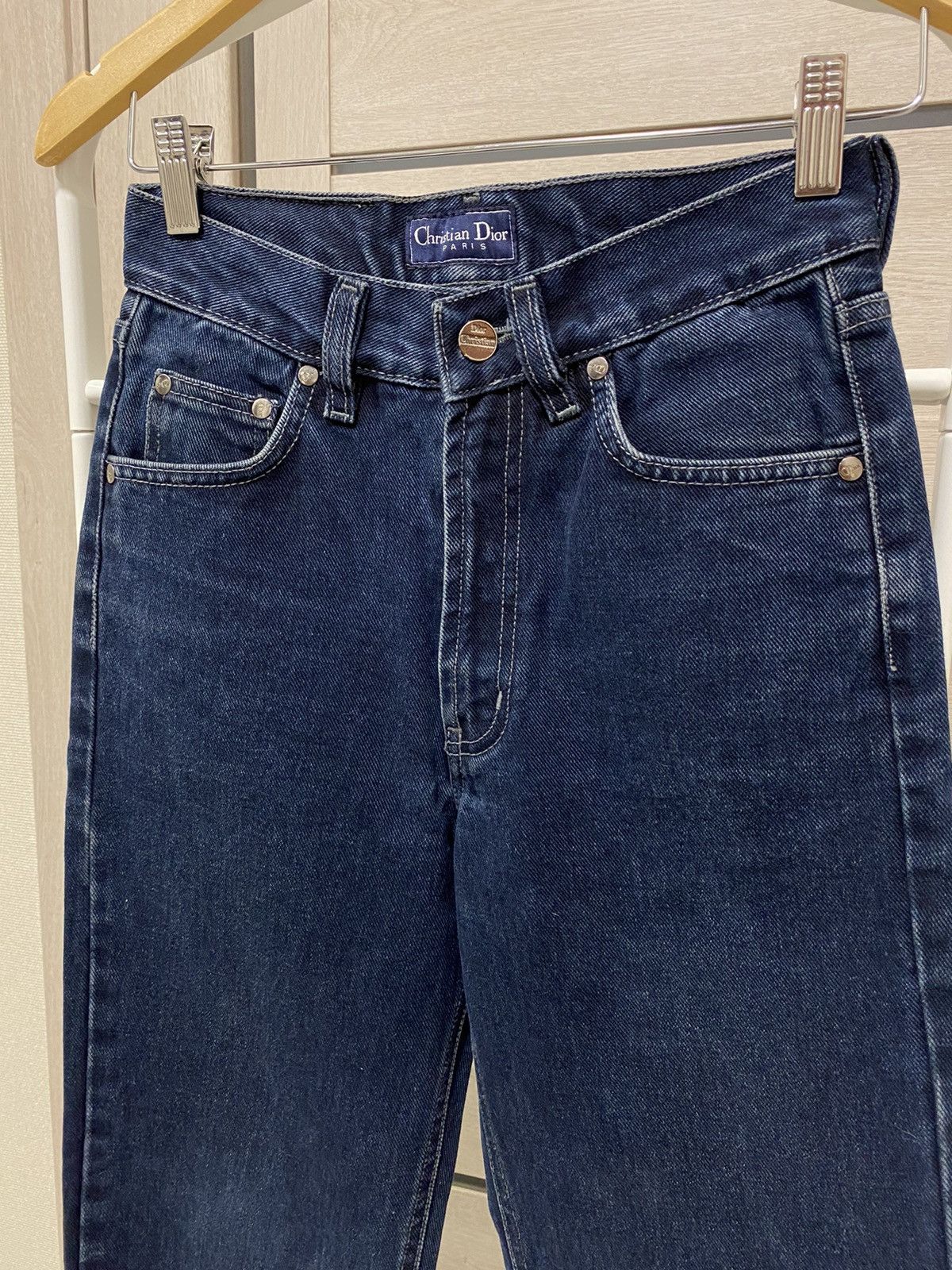Christian Dior Monsieur × Vintage Christian Dior Vintage Navy Cotton Jeans Size US 28 / EU 44 - 3 Thumbnail