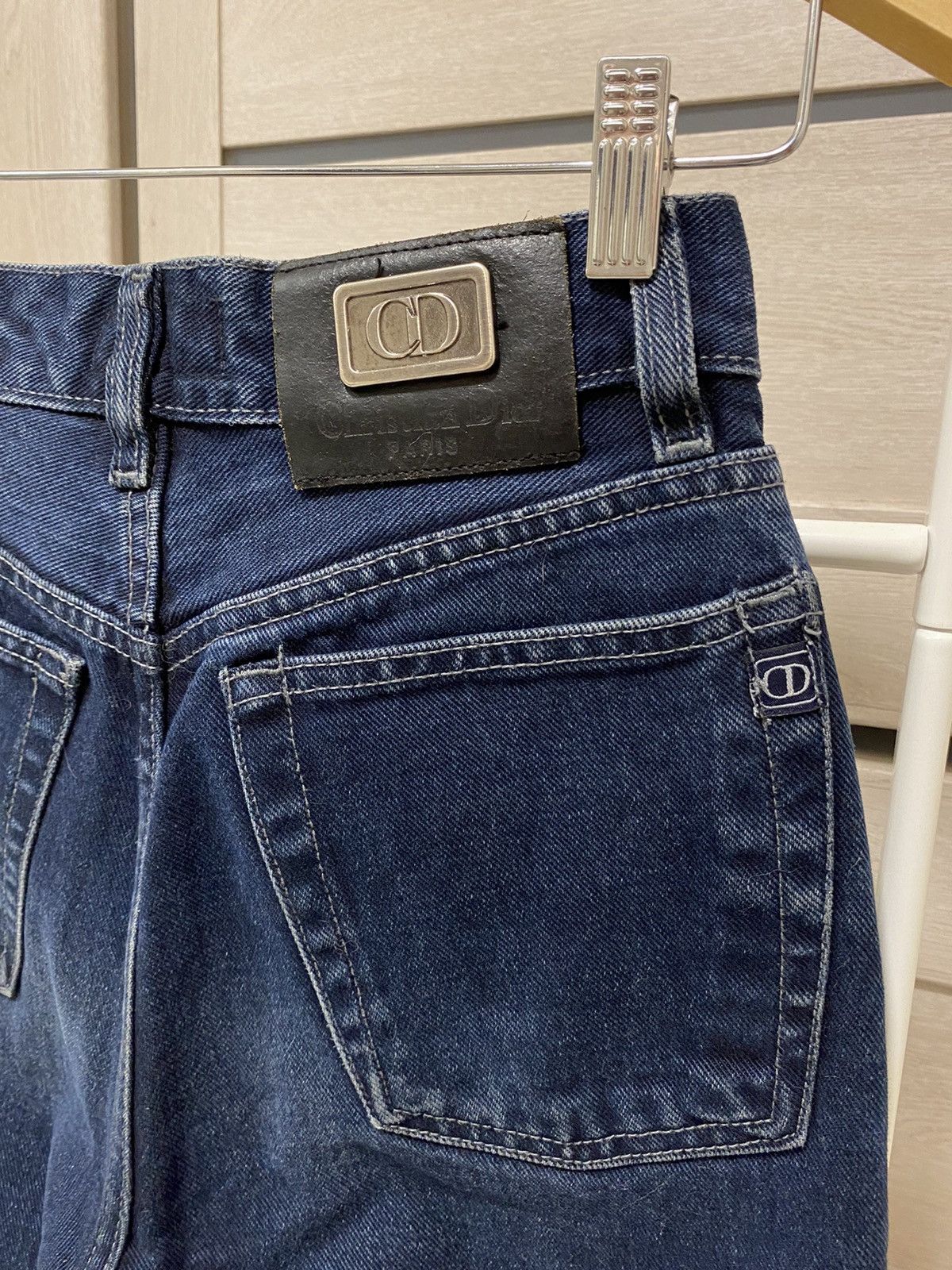 Christian Dior Monsieur × Vintage Christian Dior Vintage Navy Cotton Jeans Size US 28 / EU 44 - 2 Thumbnail