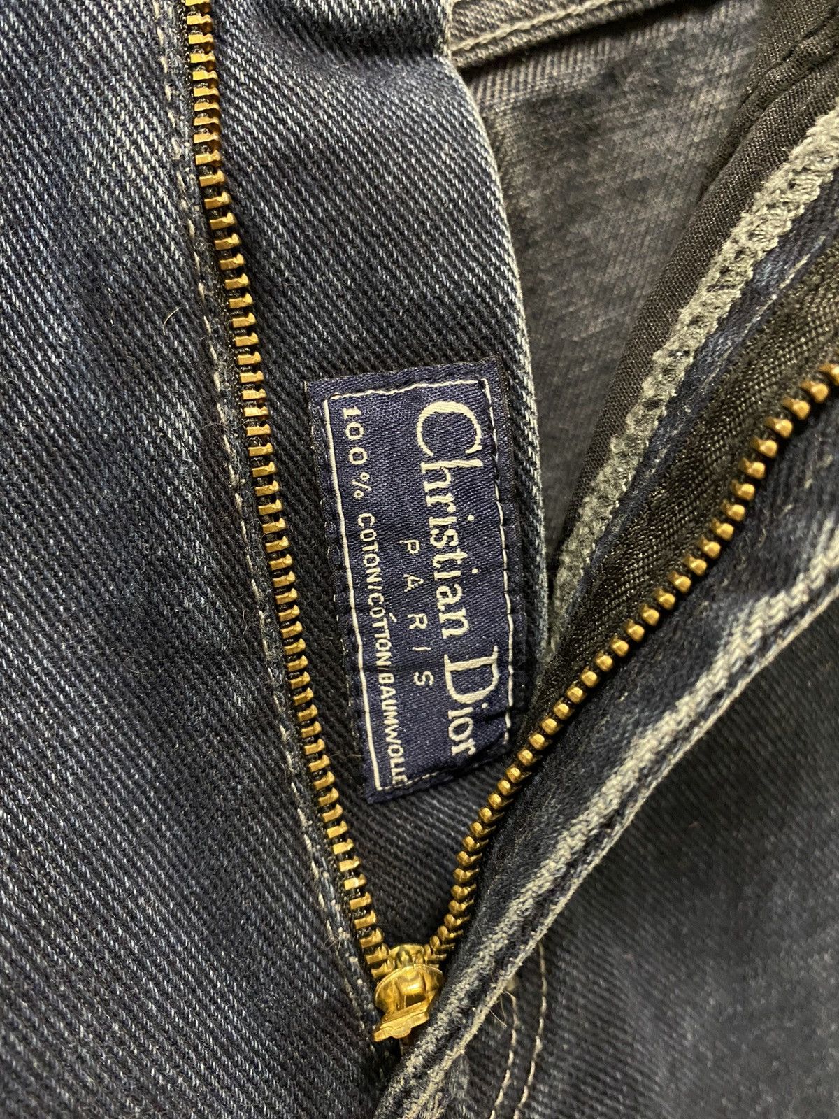 Christian Dior Monsieur × Vintage Christian Dior Vintage Navy Cotton Jeans Size US 28 / EU 44 - 10 Thumbnail