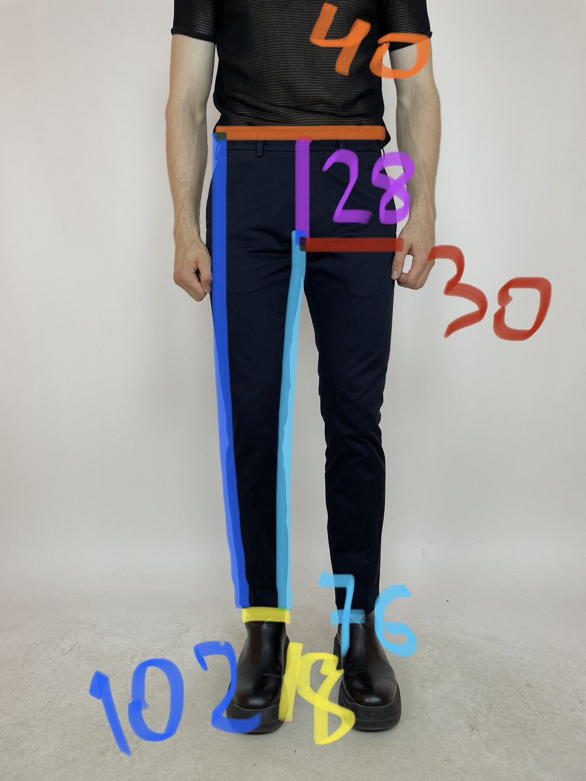 Arket ARKET Mens Chino Black Pants slim fit size 48 Size US 32 / EU 48 - 21 Thumbnail