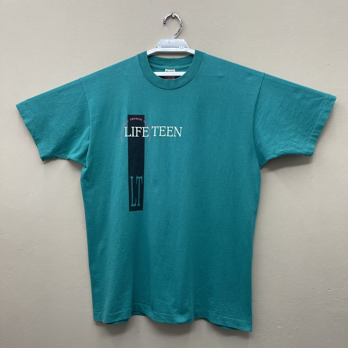 Beauty Beast × Fruit Of The Loom × Vintage Vintage 90s The Touch Of The Masters Hand Life Teen T-Shirt Size US XL / EU 56 / 4 - 4 Thumbnail