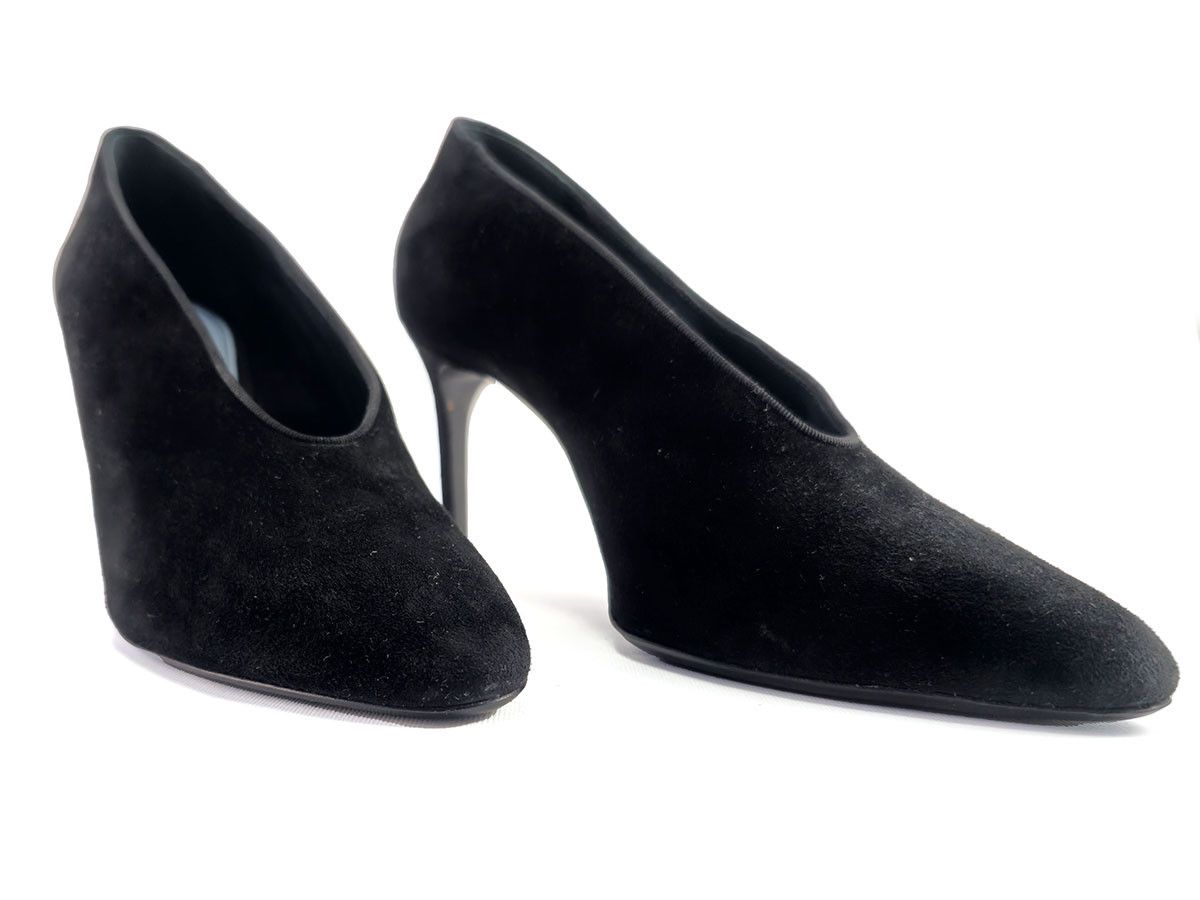 Lanvin Black Suede Low Cut Pumps Womens EU 40 UK 6.5