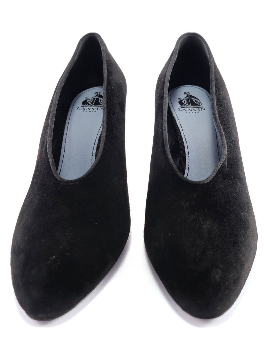 Lanvin Black Suede Low Cut Pumps Womens EU 40 UK 6.5