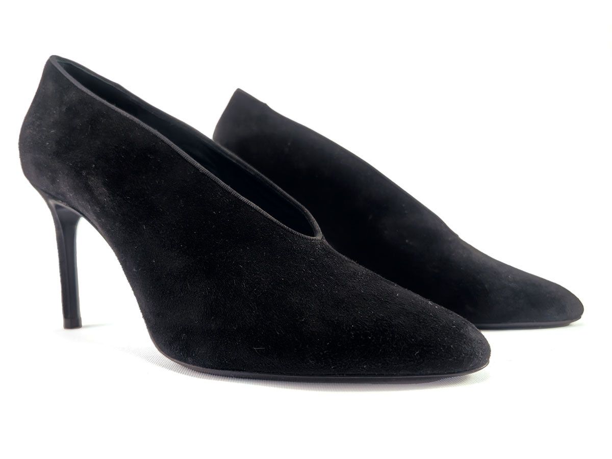 Lanvin Black Suede Low Cut Pumps Womens EU 40 UK 6.5