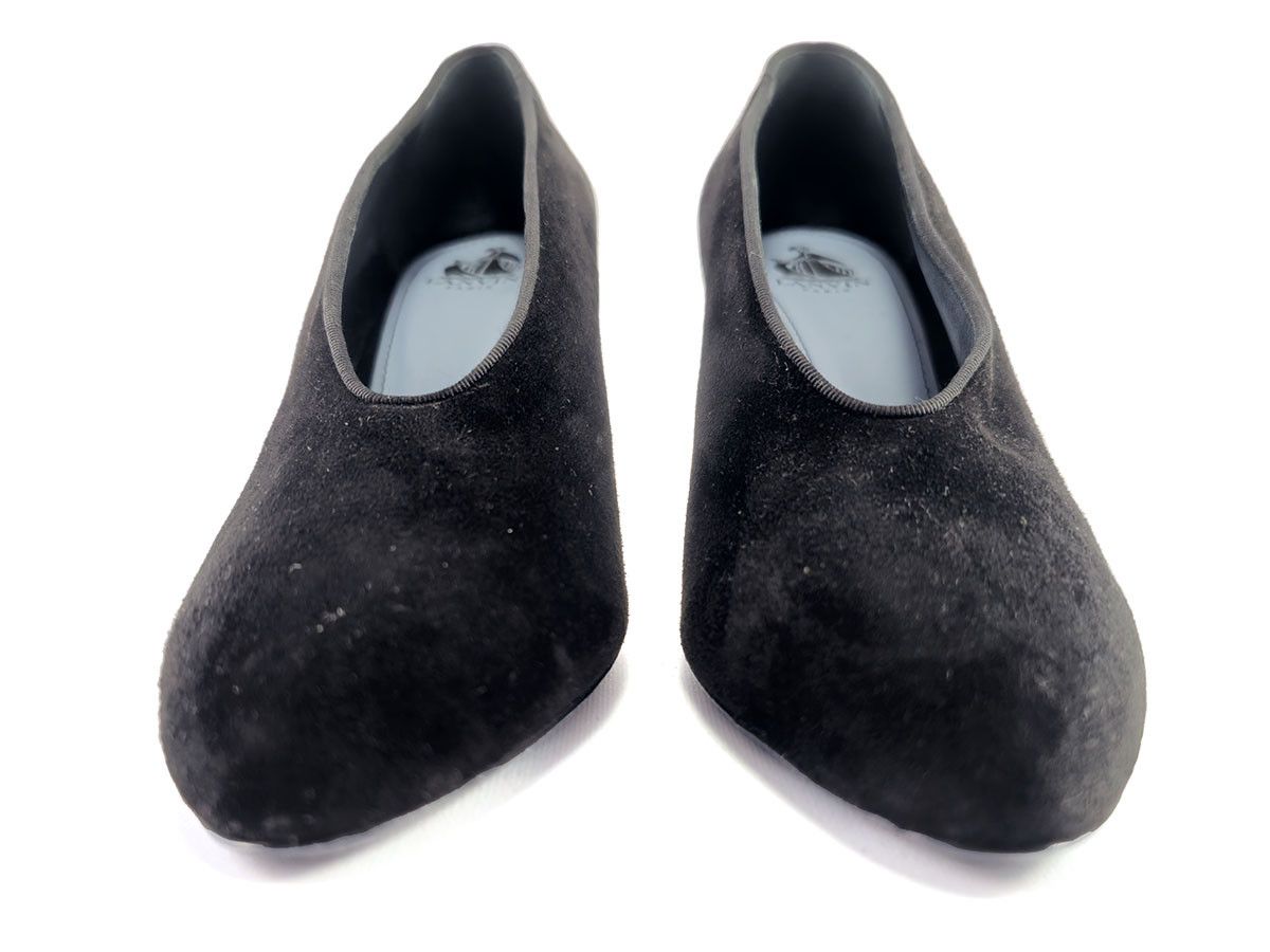 Lanvin Black Suede Low Cut Pumps Womens EU 40 UK 6.5