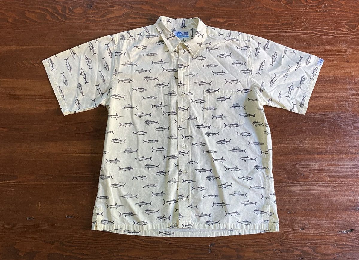 Vintage Vintage 80’s AFTCO Fish All Over Button Up Size US L / EU 52-54 / 3 - 2 Thumbnail