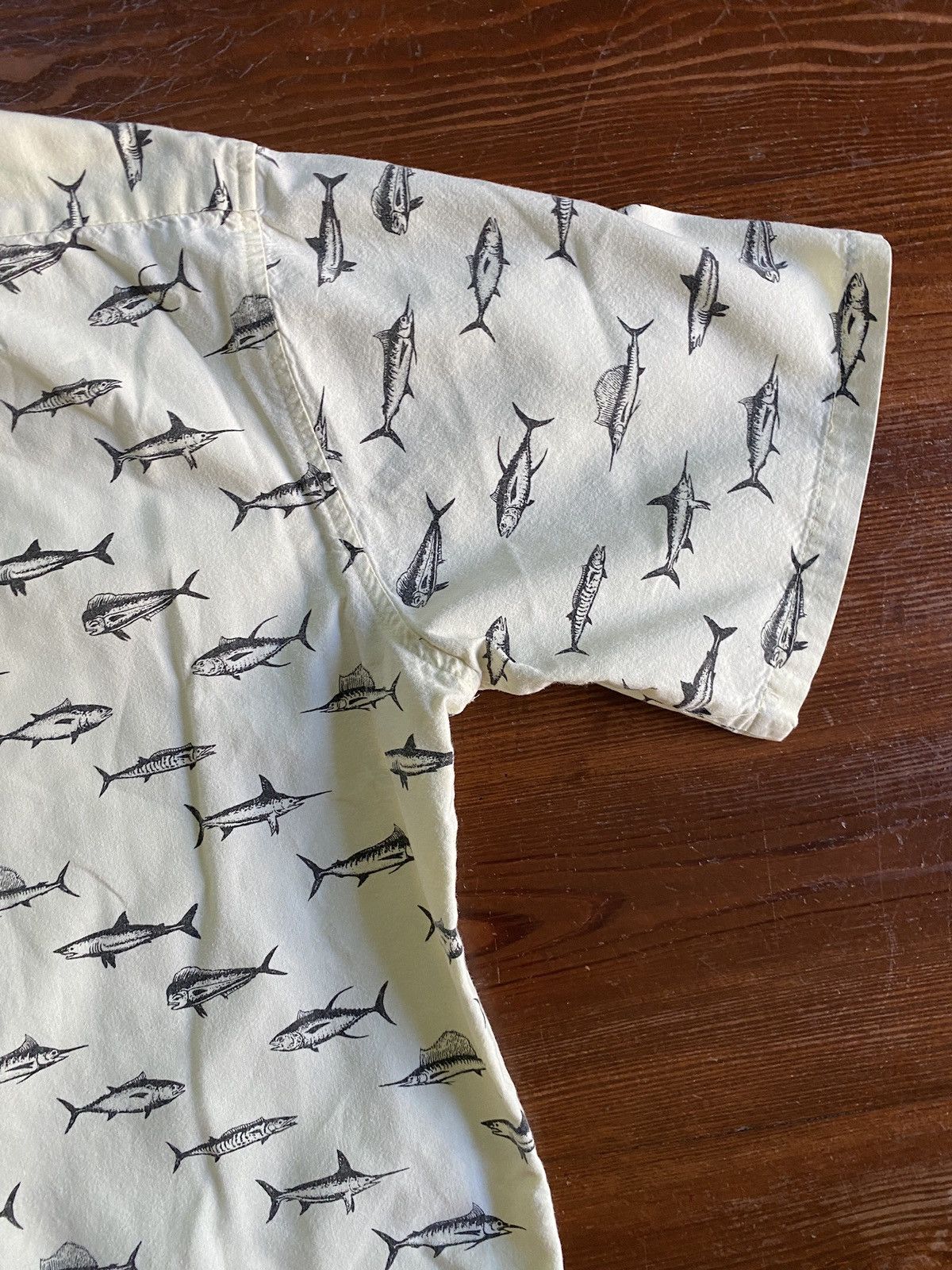 Vintage Vintage 80’s AFTCO Fish All Over Button Up Size US L / EU 52-54 / 3 - 12 Thumbnail