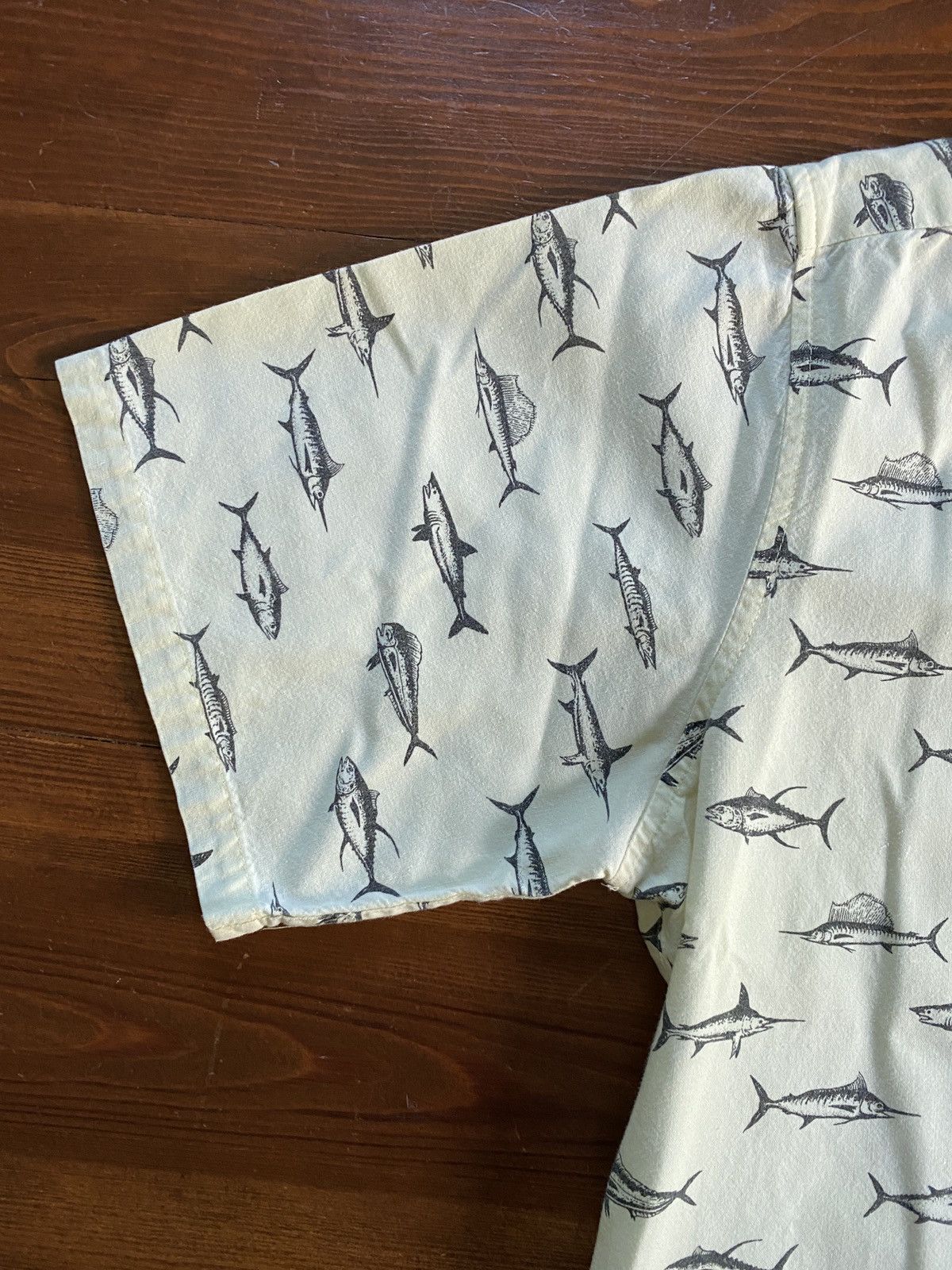 Vintage Vintage 80’s AFTCO Fish All Over Button Up Size US L / EU 52-54 / 3 - 7 Thumbnail