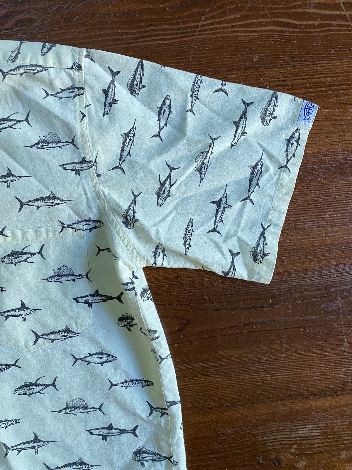 Vintage Vintage 80’s AFTCO Fish All Over Button Up Size US L / EU 52-54 / 3 - 5 Thumbnail