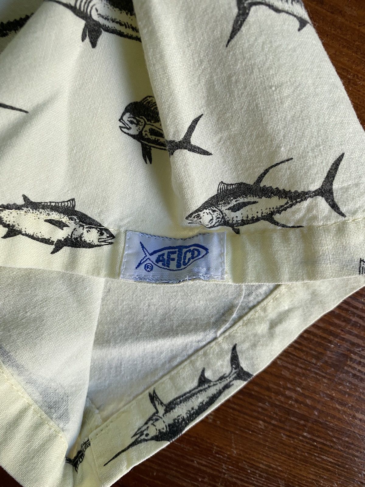 Vintage Vintage 80’s AFTCO Fish All Over Button Up Size US L / EU 52-54 / 3 - 6 Thumbnail