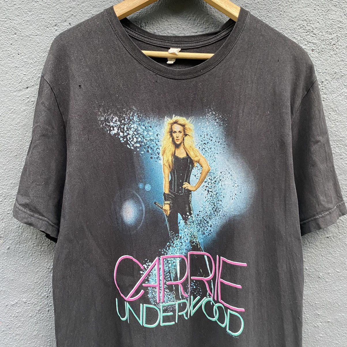 Band Tees Thrashed Faded Vintage Carrie Underwood ERD GRUNGE T-SHIRT Size US L / EU 52-54 / 3 - 2 Thumbnail