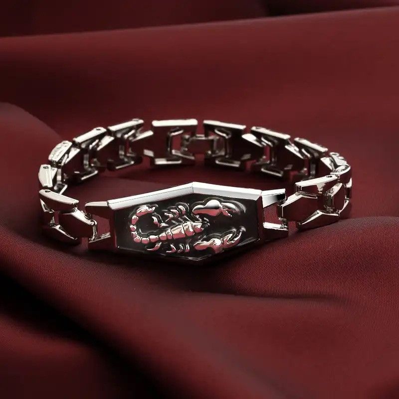 Jewelry Scorpion Charms Men Bracelets Size ONE SIZE - 1 Thumbnail