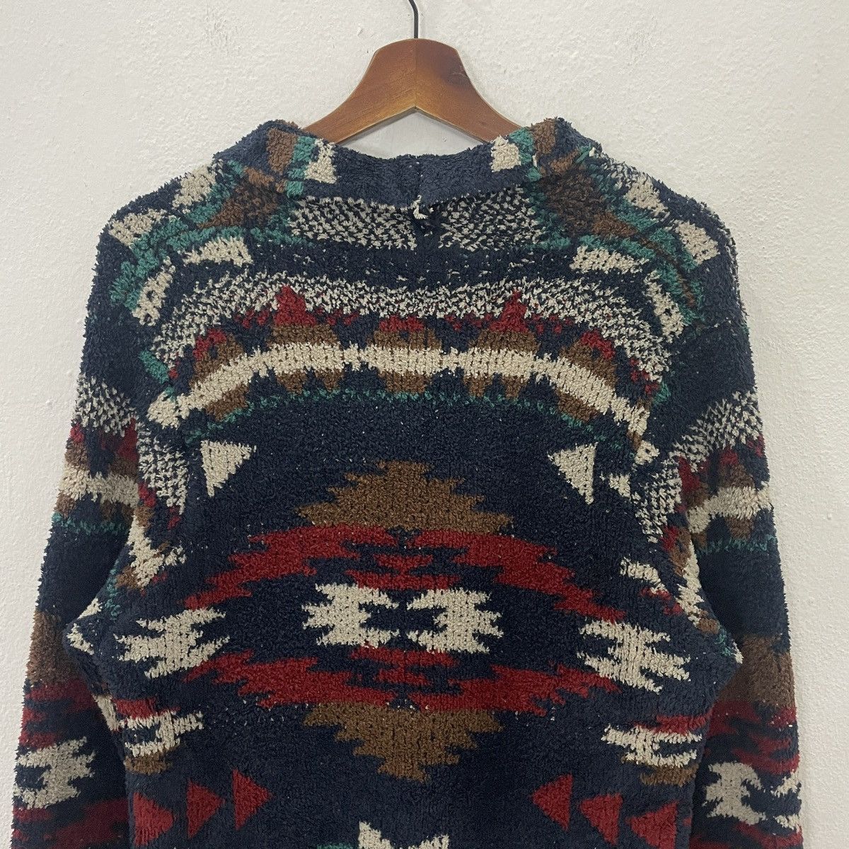 Chicos Vintage Titicaca Aztex Navajo Sherpa Fleece Jacket Size L / US 10 / IT 46 - 10 Thumbnail