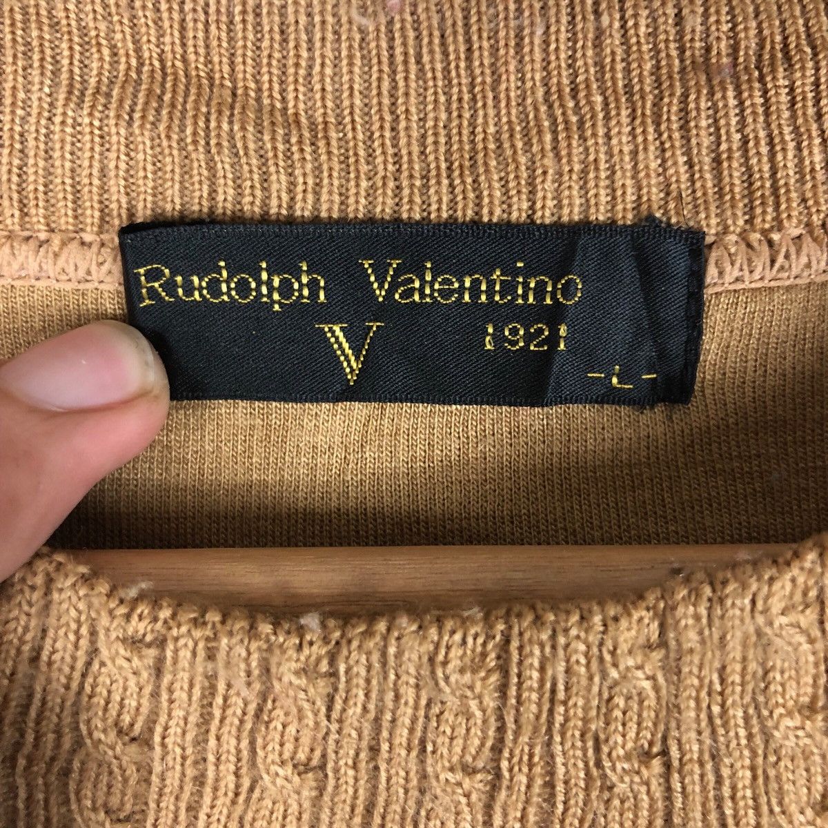 Valentino Vintage Rudolph Valentino Knitted Neck Sweatshirt Size L / US 10 / IT 46 - 5 Thumbnail