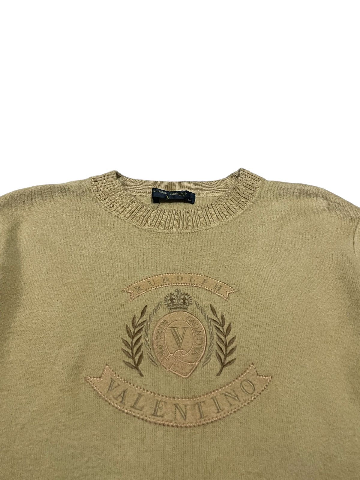 Valentino Vintage Rudolph Valentino Knitted Neck Sweatshirt Size L / US 10 / IT 46 - 9 Thumbnail
