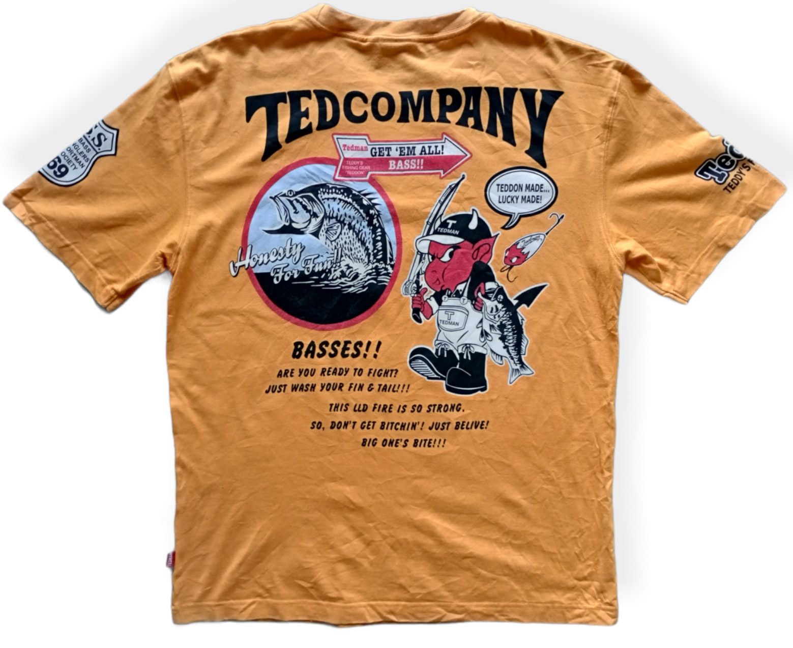 Japanese Brand TEDDON TEDDY'S FISHING GEAR T-SHIRT Size US L / EU 52-54 / 3 - 4 Thumbnail