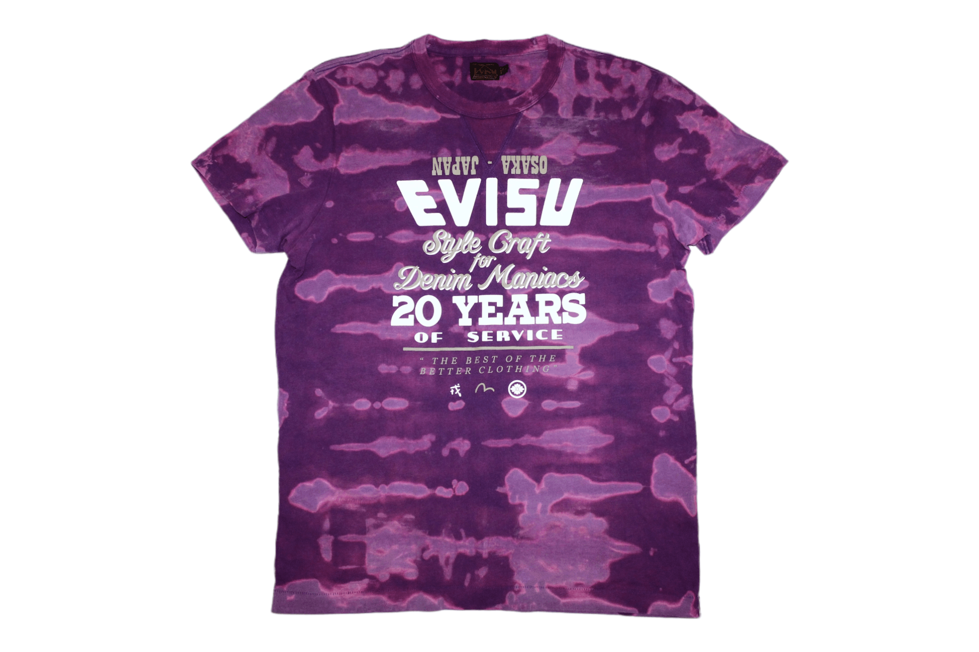 Vintage Vintage Evisu Denim Maniacs Fabric Dyed T-shirt Size US L / EU 52-54 / 3 - 1 Preview
