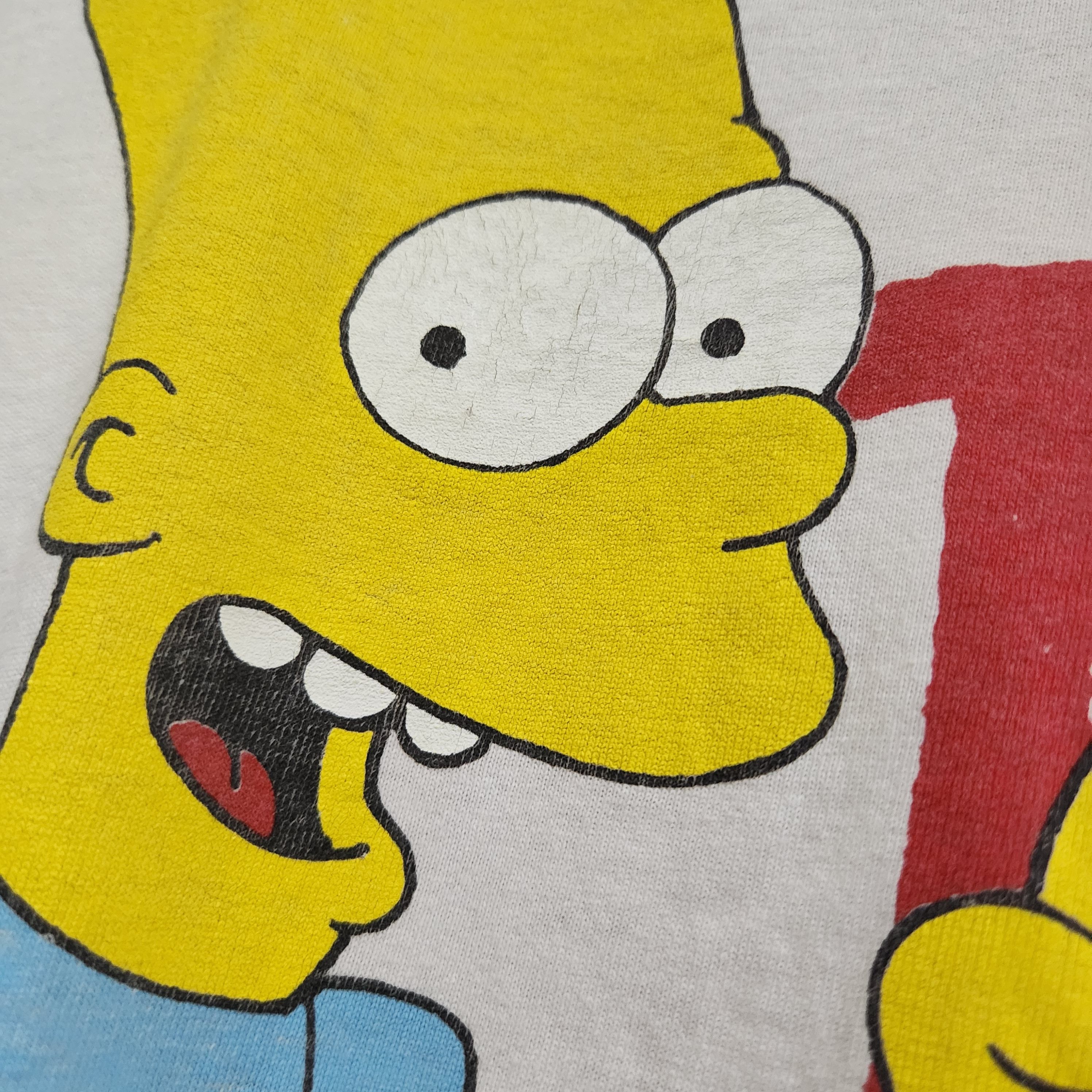 Signal Sport × The Simpsons × Vintage Vintage Bart Simpson Matt Groening TShirt Single Stitches Size US XL / EU 56 / 4 - 11 Thumbnail