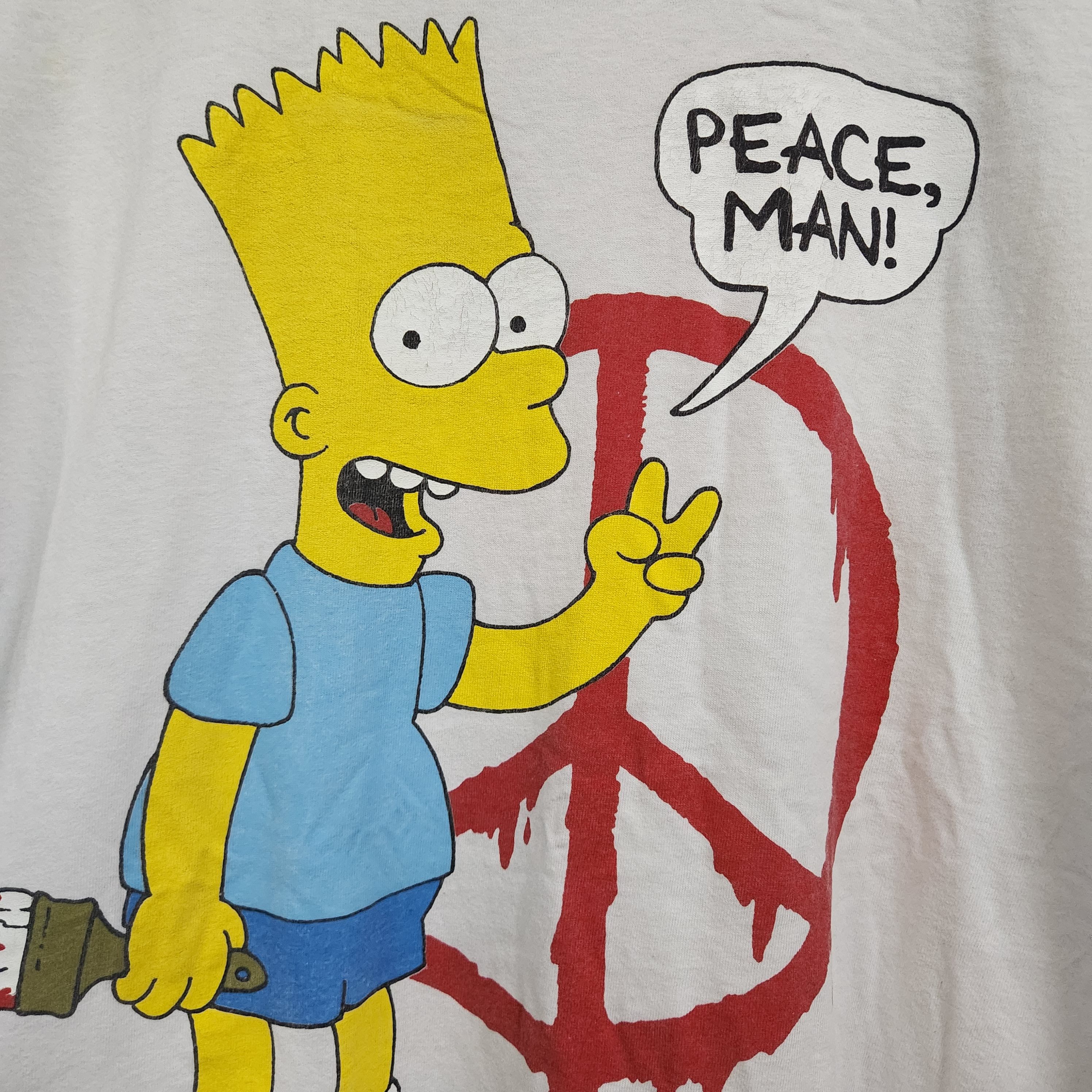Signal Sport × The Simpsons × Vintage Vintage Bart Simpson Matt Groening TShirt Single Stitches Size US XL / EU 56 / 4 - 13 Thumbnail