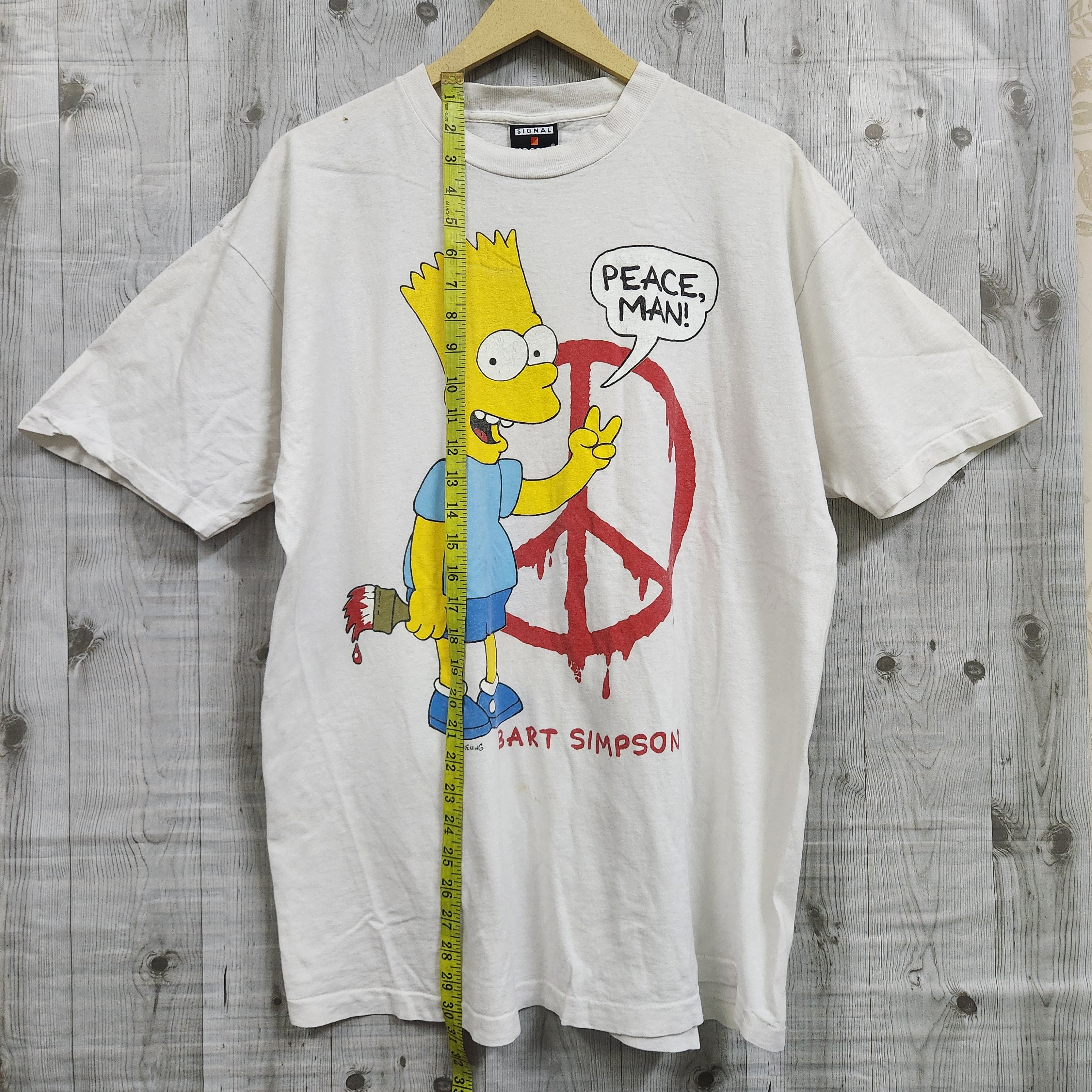 Signal Sport × The Simpsons × Vintage Vintage Bart Simpson Matt Groening TShirt Single Stitches Size US XL / EU 56 / 4 - 18 Thumbnail