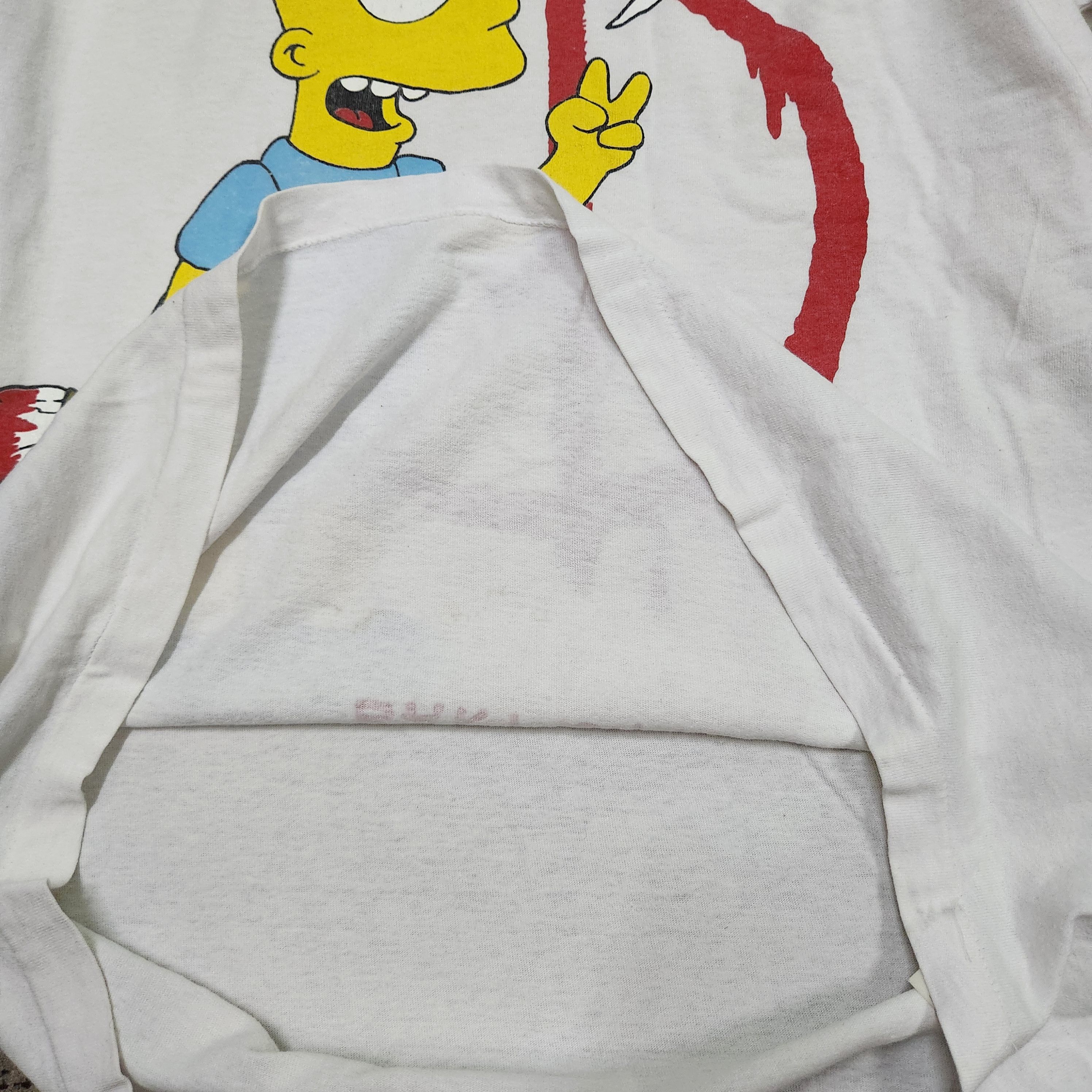 Signal Sport × The Simpsons × Vintage Vintage Bart Simpson Matt Groening TShirt Single Stitches Size US XL / EU 56 / 4 - 5 Thumbnail