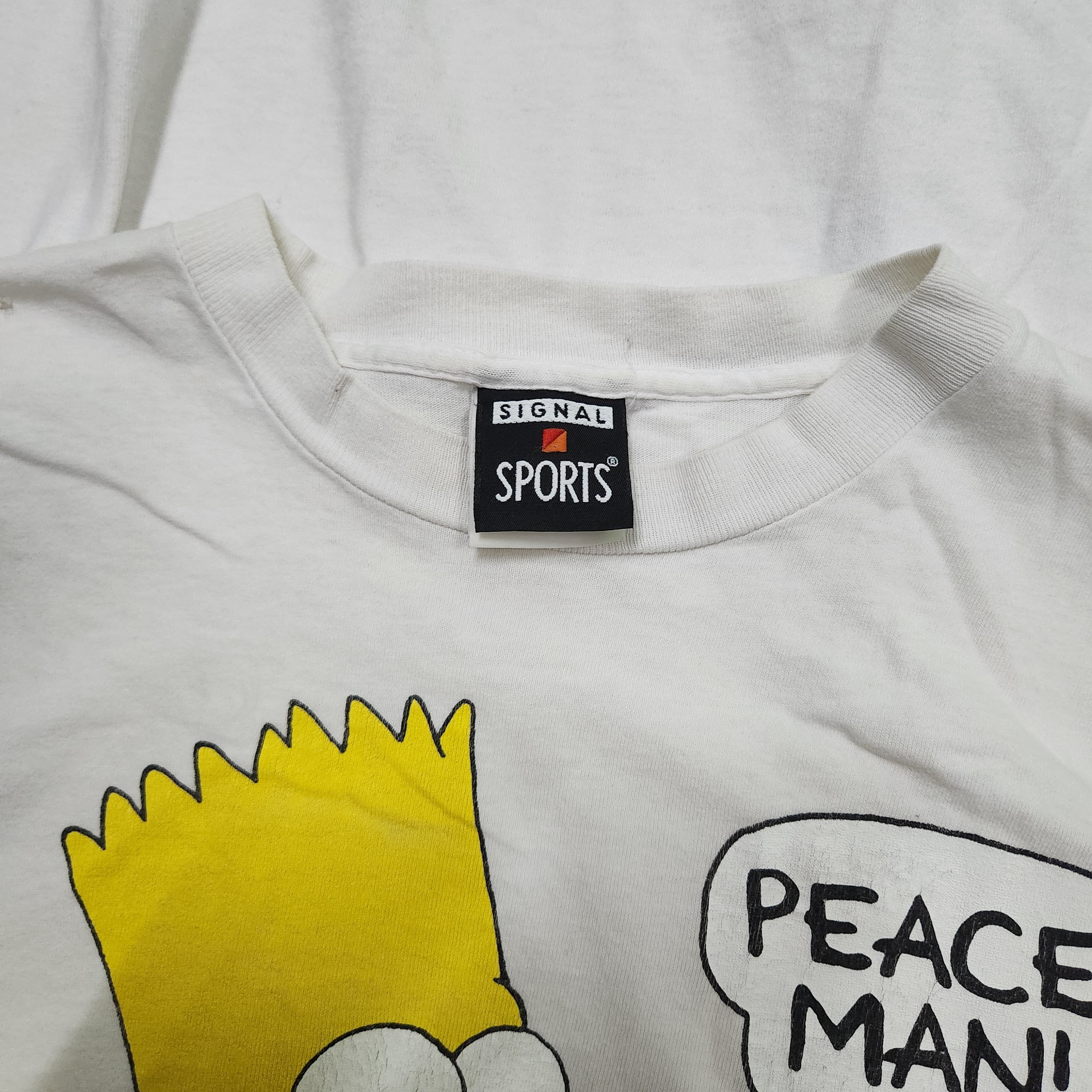 Signal Sport × The Simpsons × Vintage Vintage Bart Simpson Matt Groening TShirt Single Stitches Size US XL / EU 56 / 4 - 7 Thumbnail