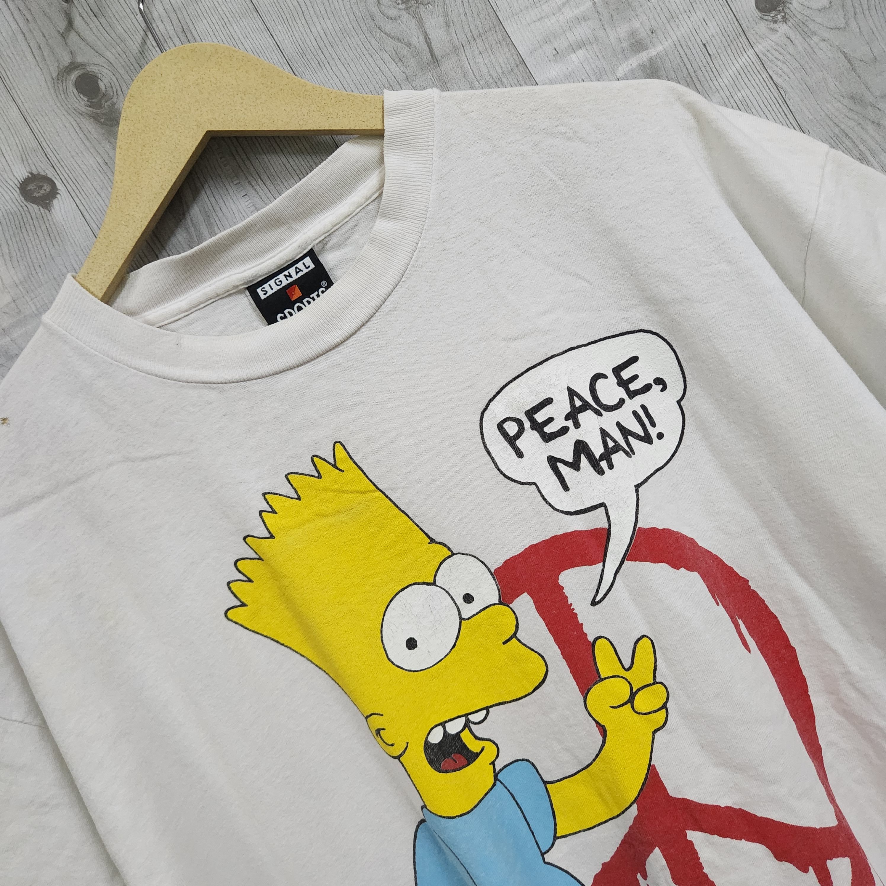 Signal Sport × The Simpsons × Vintage Vintage Bart Simpson Matt Groening TShirt Single Stitches Size US XL / EU 56 / 4 - 2 Thumbnail