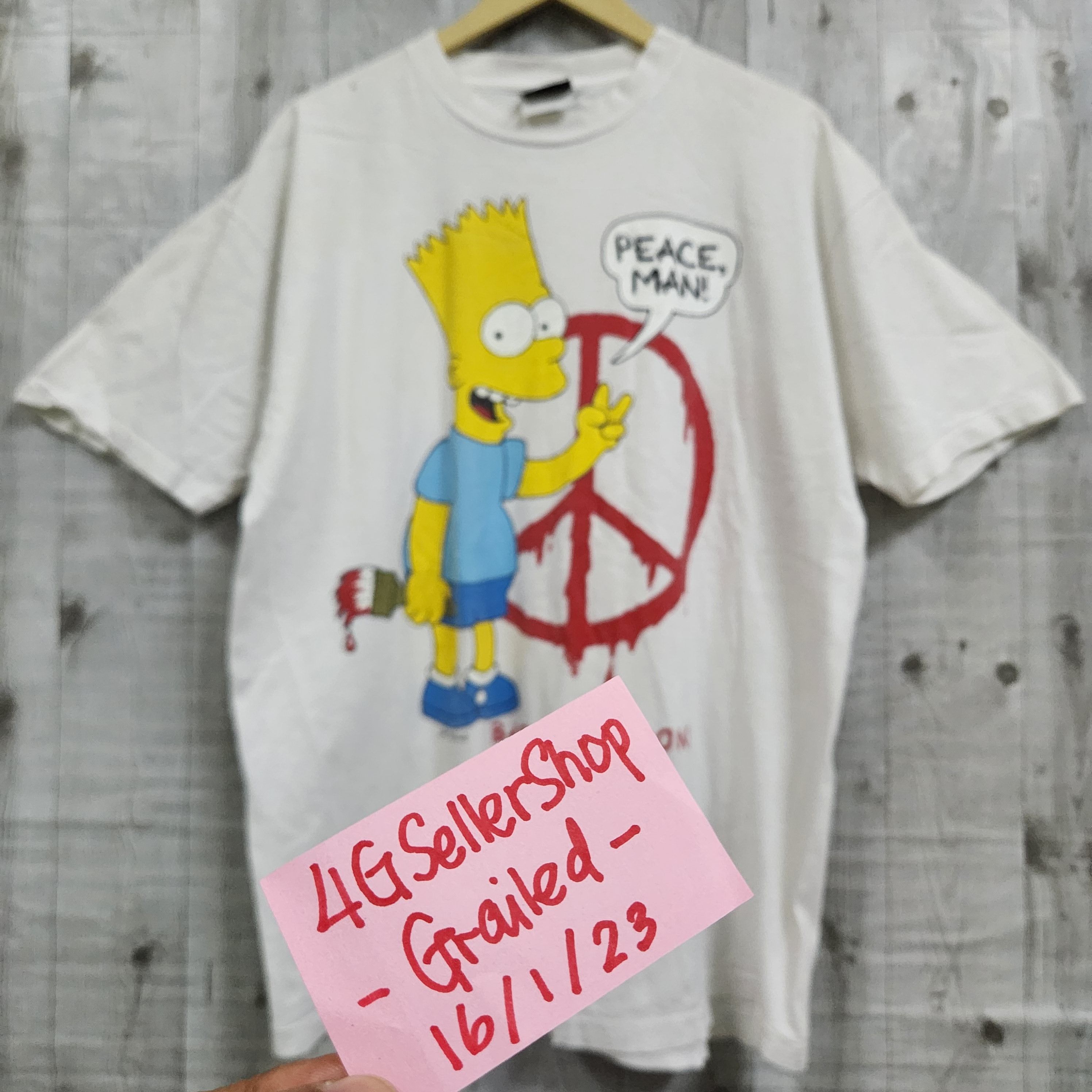 Signal Sport × The Simpsons × Vintage Vintage Bart Simpson Matt Groening TShirt Single Stitches Size US XL / EU 56 / 4 - 22 Thumbnail