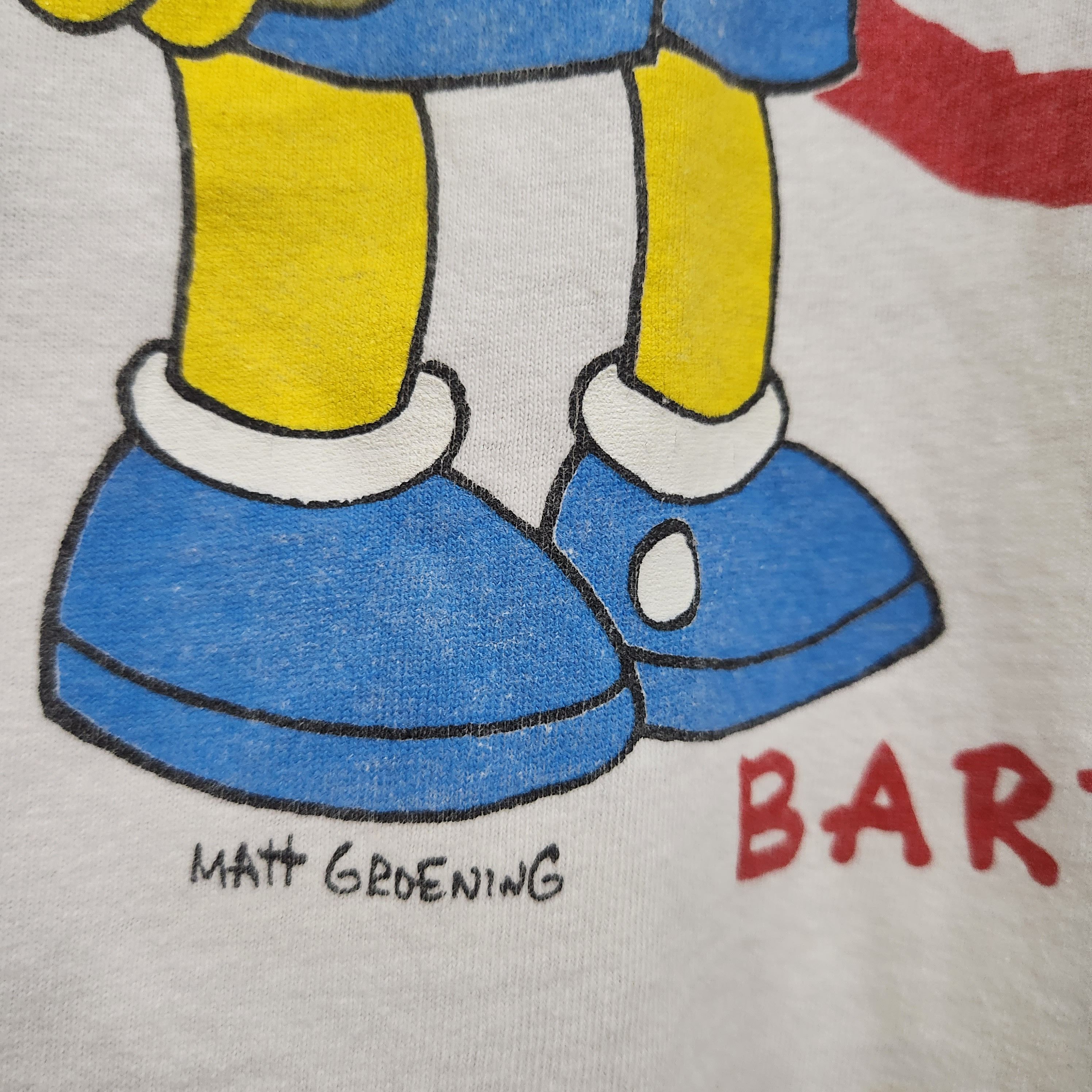 Signal Sport × The Simpsons × Vintage Vintage Bart Simpson Matt Groening TShirt Single Stitches Size US XL / EU 56 / 4 - 14 Thumbnail