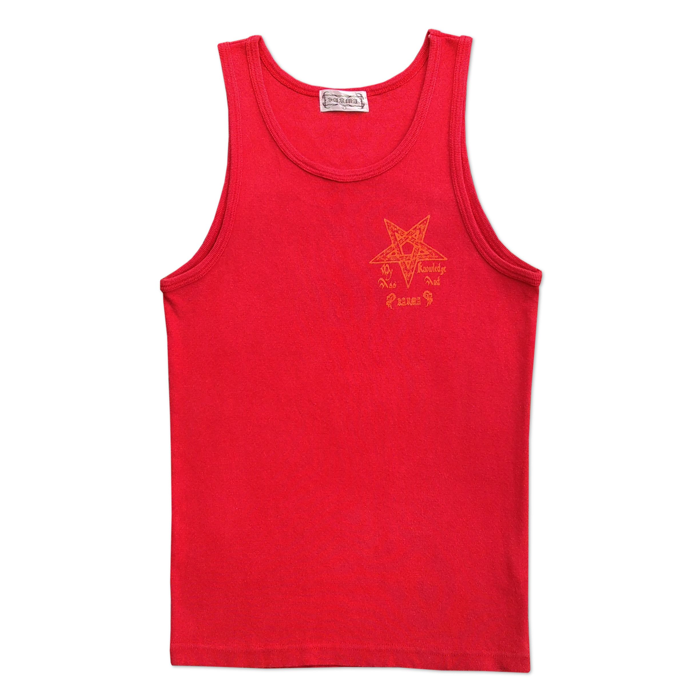 Hysteric Glamour Vintage y2k KARMA Japanese Brand Pentagram Fire Tanktops Size US L / EU 52-54 / 3 - 2 Thumbnail