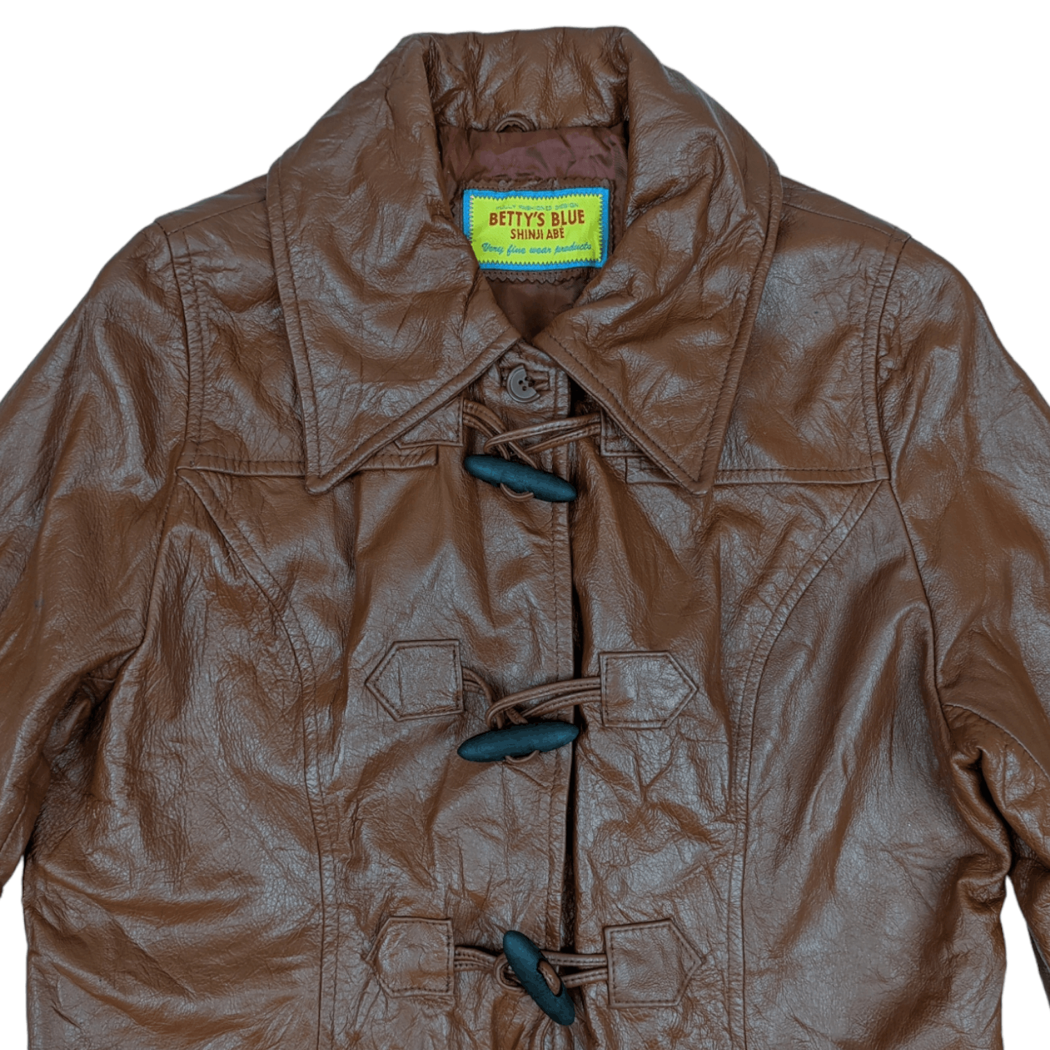 Japanese Brand BETTY BLUE Shinji Abe Cowhide Leather Jacket Trench Coat Size M / US 6-8 / IT 42-44 - 4 Thumbnail